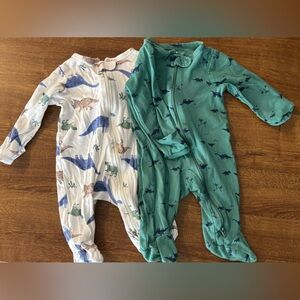 Cartier Kids Dinosaur Footies - Blue and Green